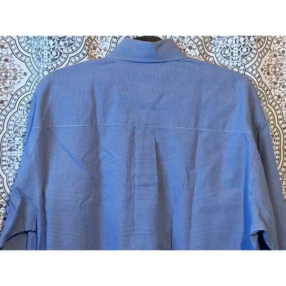 Mens TWENTYX By Wrangler Jean Co Blue Gingham Button-Up Shirt S - Picture 4 of 10